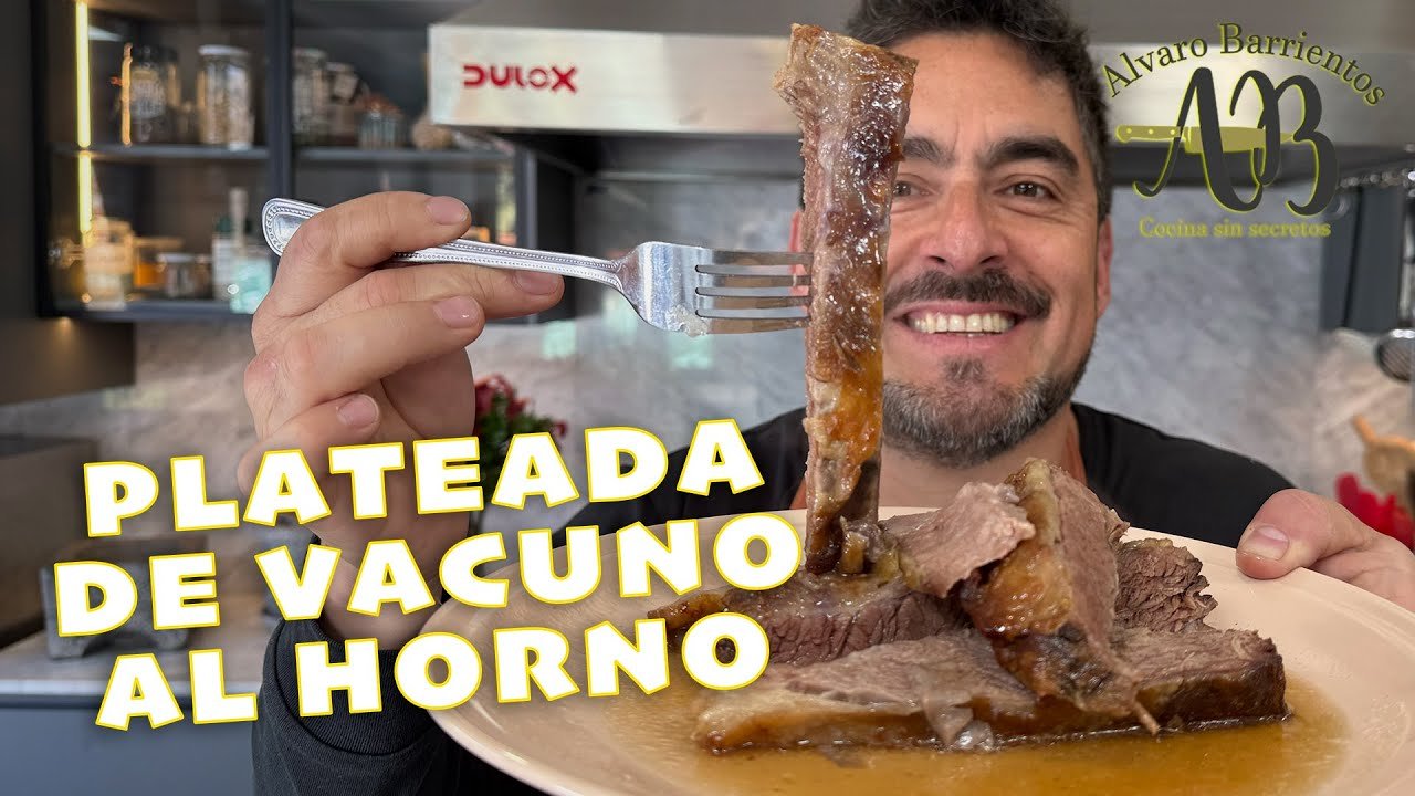 Receta de Plateada de Vacuno al Horno Jugosa y Acaramelada